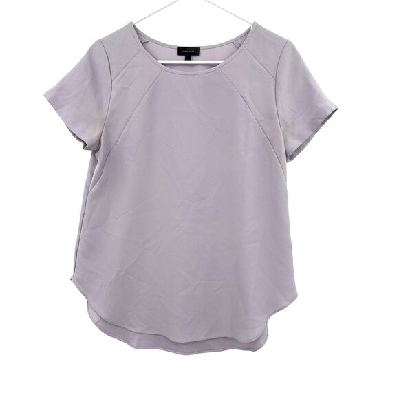 The Limited Size‎ Small Shirt Purple Gray Short Sleeve Round Hem Neutral Formal - Picture 1 of 3